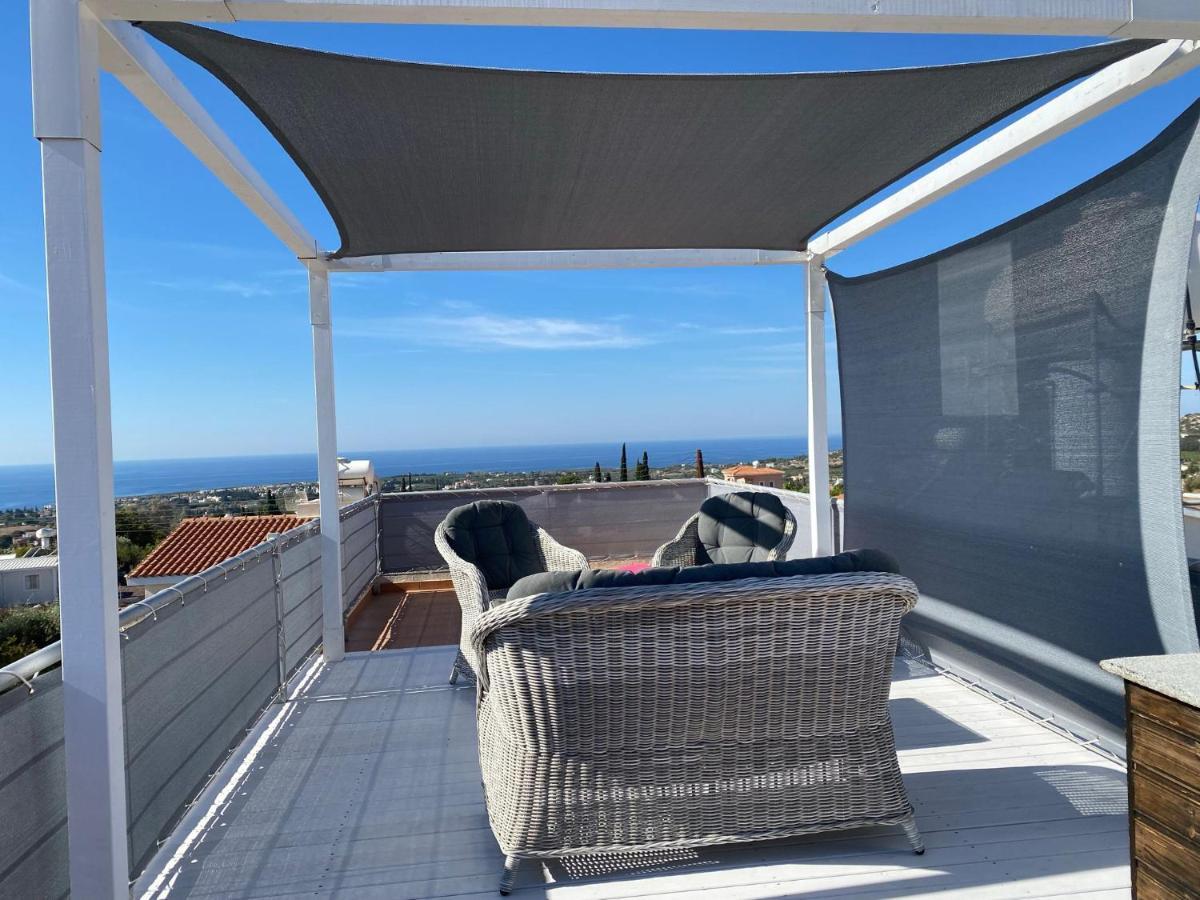 Roof Terrace & Sea View Entire Apartment Peyia Extérieur photo